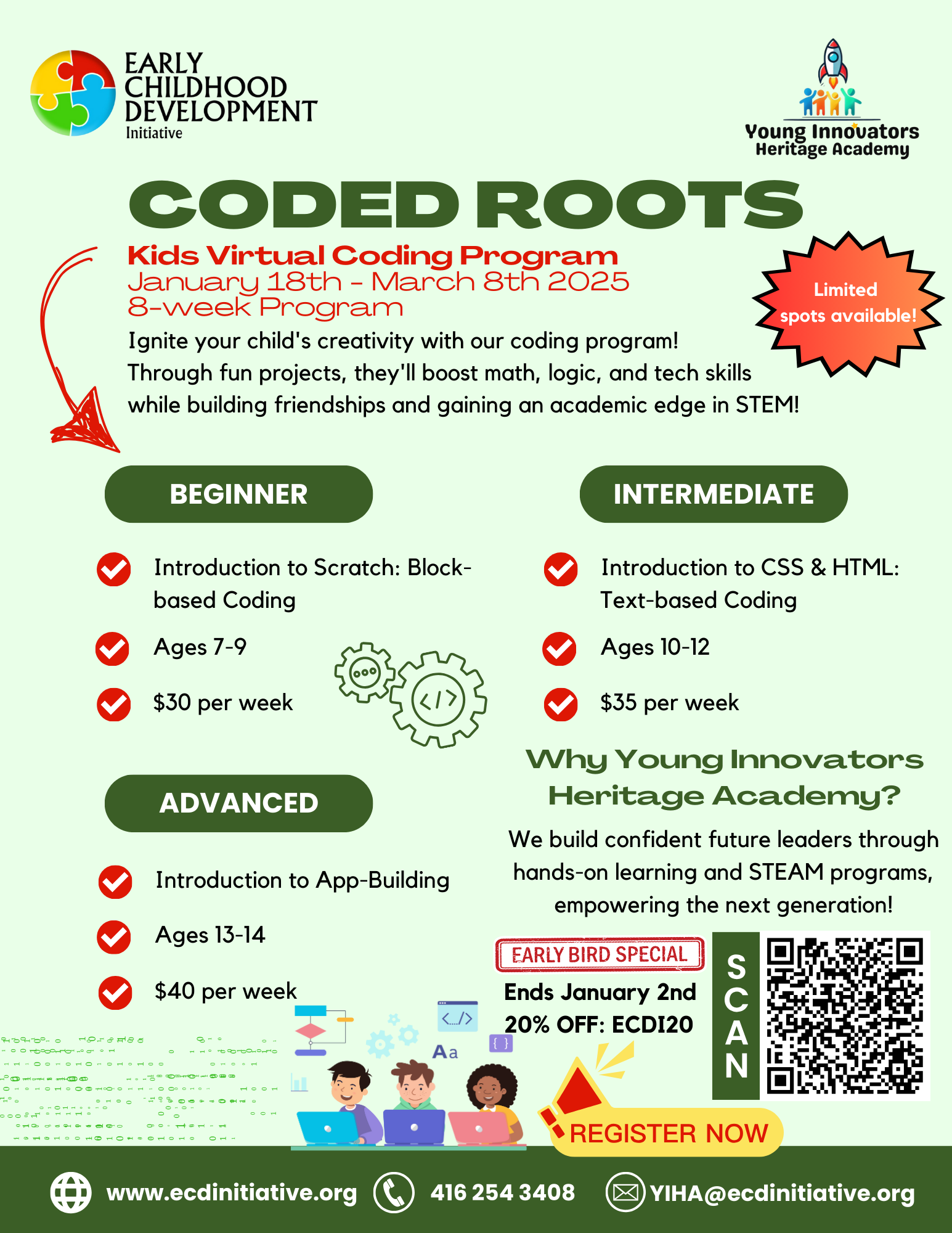 CODED ROOTS PROGRAM FLYER FallWinter 2024